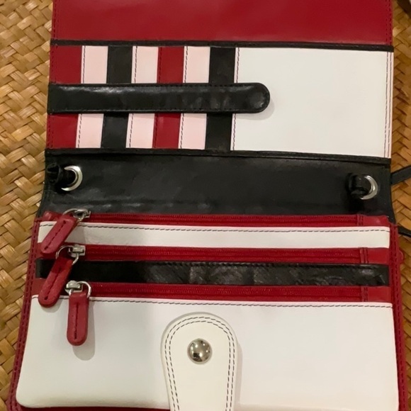 RFID Leather Crossbody Bag Organizer Wallet. Room Phone - Picture 2 of 4